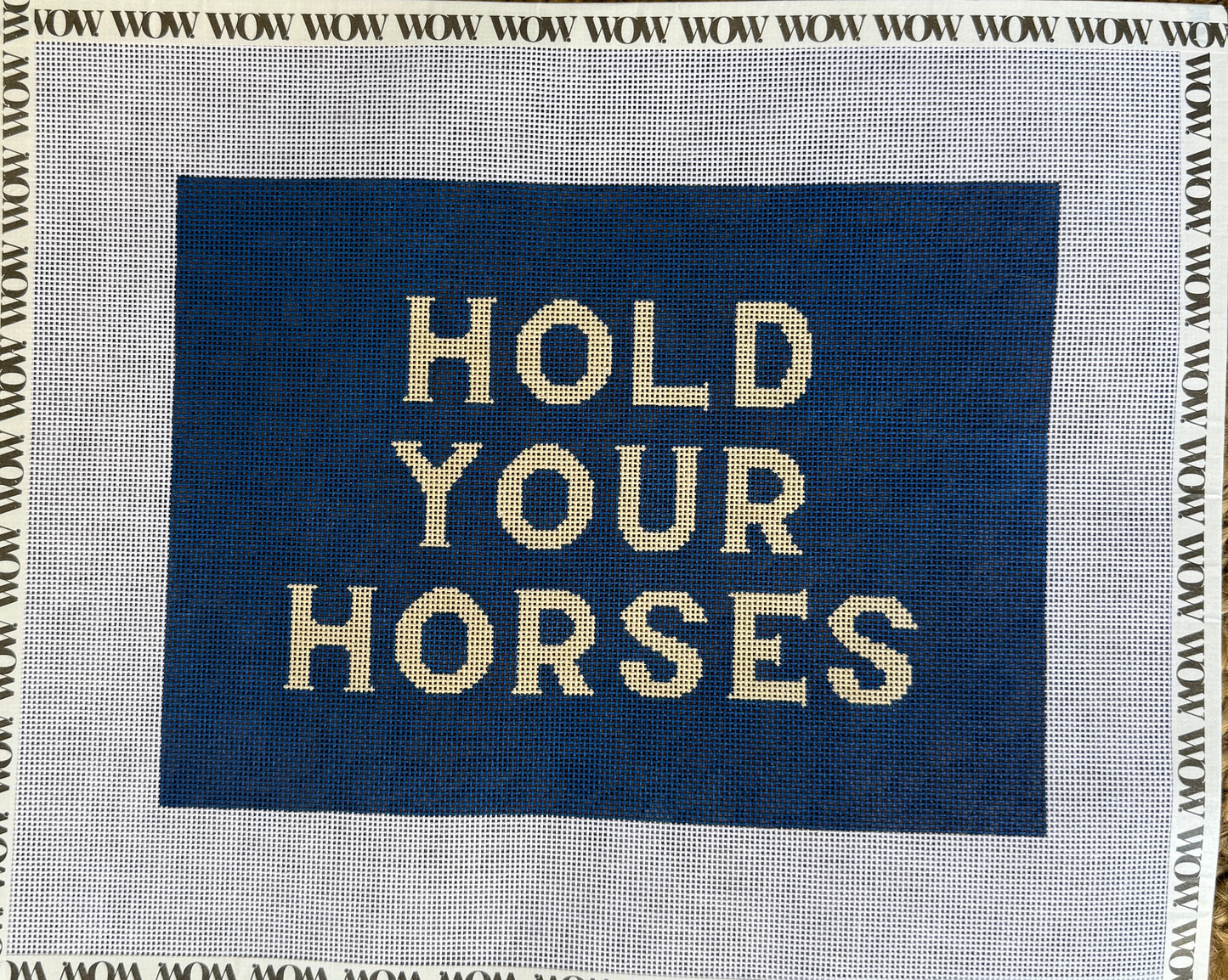 Hold Your Horses Needlepoint Canvas