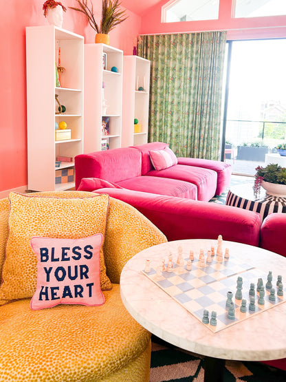 Bless Your Heart Needlepoint Pillow