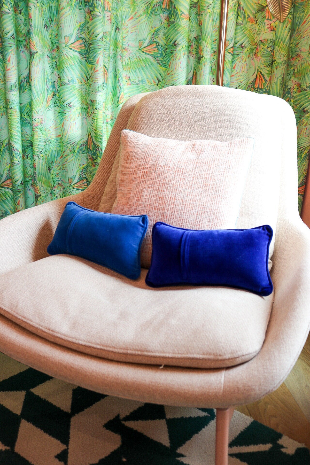 Yee Haw Needlepoint Pillows- Blue