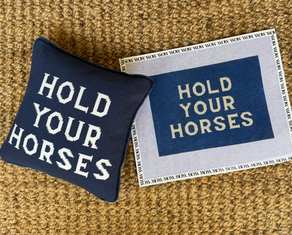 Hold Your Horses Needlepoint Canvas