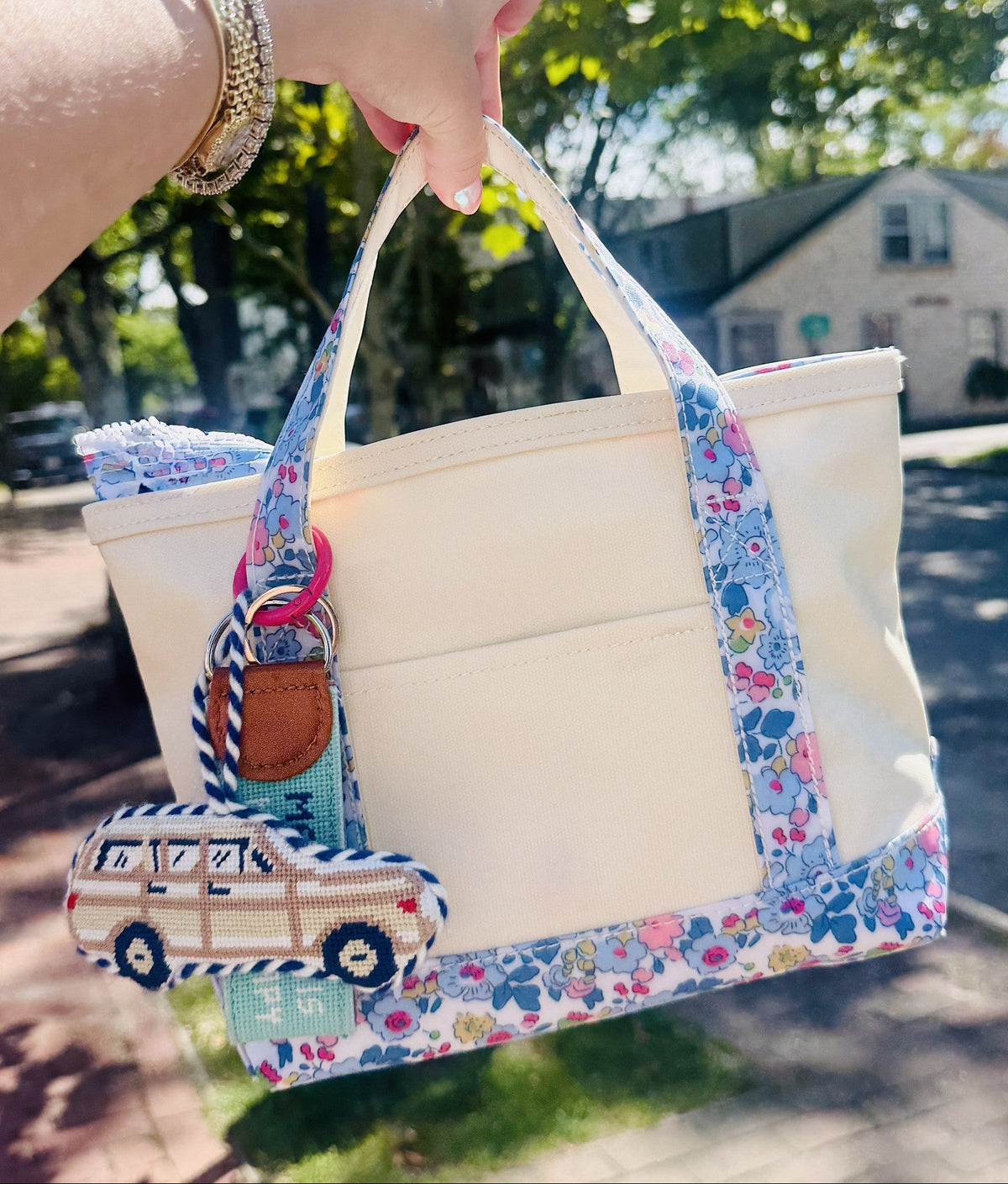 Wagoneer Needlepoint Bag Charm