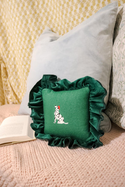 Dalmatian Needlepoint Pillow
